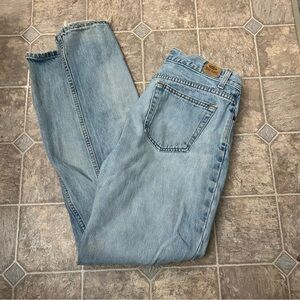 Vintage Retro Old Navy Denim Blue Jeans 14 Long Distressed